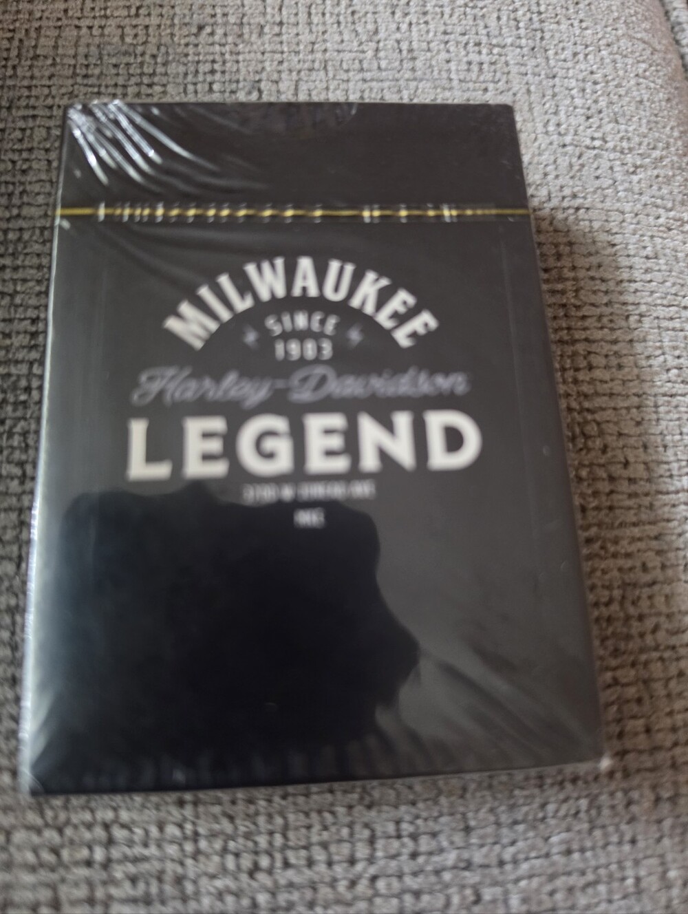 Harley-Davidson Milwaukee Legend Black Decorative  Playing Cards Box